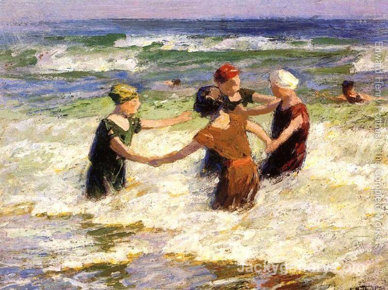 A Happy Group by Edward Henry Potthast paintings reproduction